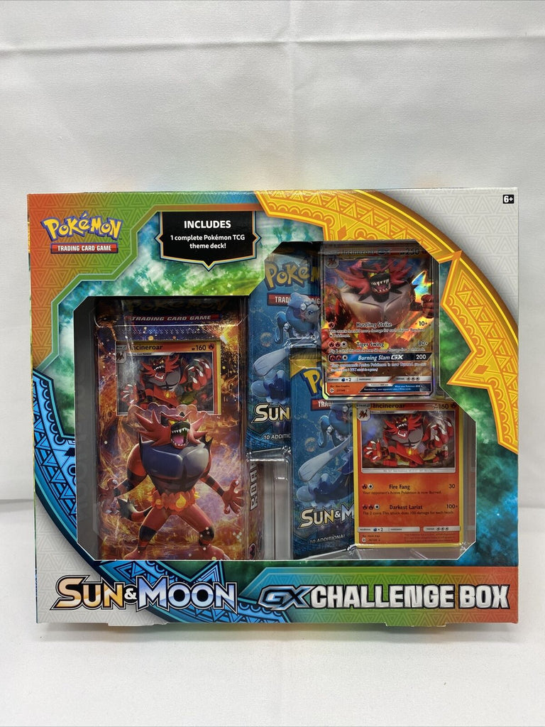 Pokémon Sun Moon GX Challenge Box- Featuring Incineroar GX Card