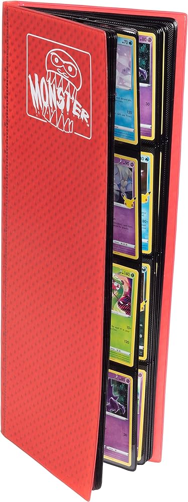 Monster Tower Red Binder 8.Pocket