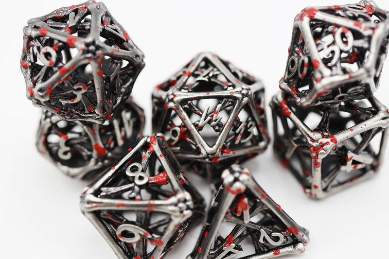 Vampire Bones Dice RPG Set Metal