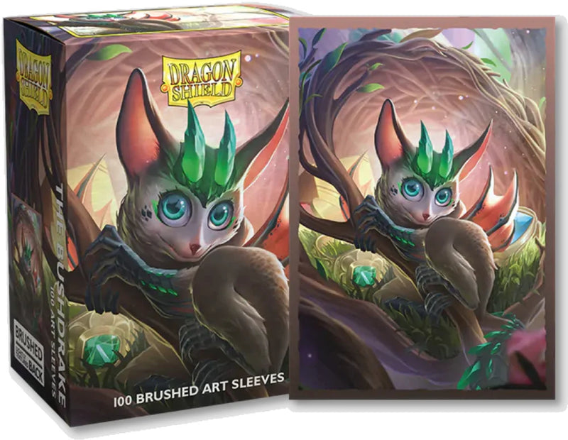 DRAGON SHIELD  -  BRUSHED ART  -  STANDARD SIZE SLEEVES - THE BUSHDRAKE (100)