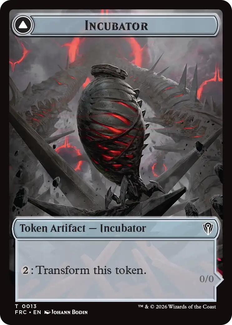 Phyrexian // Incubator Double-Sided Token [Reality Fracture Commander Tokens]