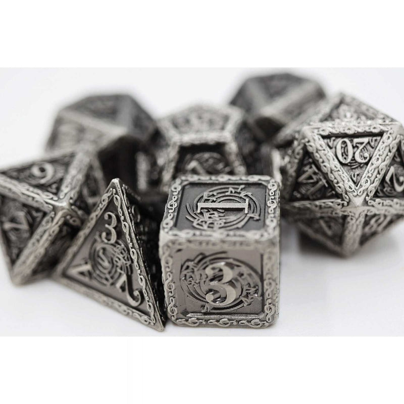 Bardic Song Vibrato RPG Metal Dice Set