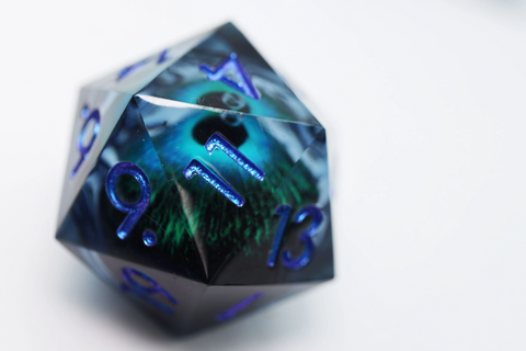 35 MM Moving Eye D20 - Blue Cyclops Eye