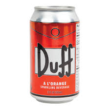 Simpsons Duff A L'Orange Drink