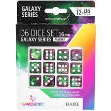 Game Genic Dice: Aurora - Galaxy Series 16mm D6 Set (12)