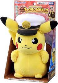 Takara Tomy Pokemon Plush Doll Captain Pikachu