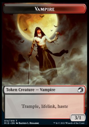 Wolf // Vampire Double-Sided Token [Innistrad: Midnight Hunt Tokens]