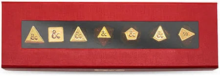 Dungeons & Dragons 50th Anniversary Heavy Metal 7 Dice Set