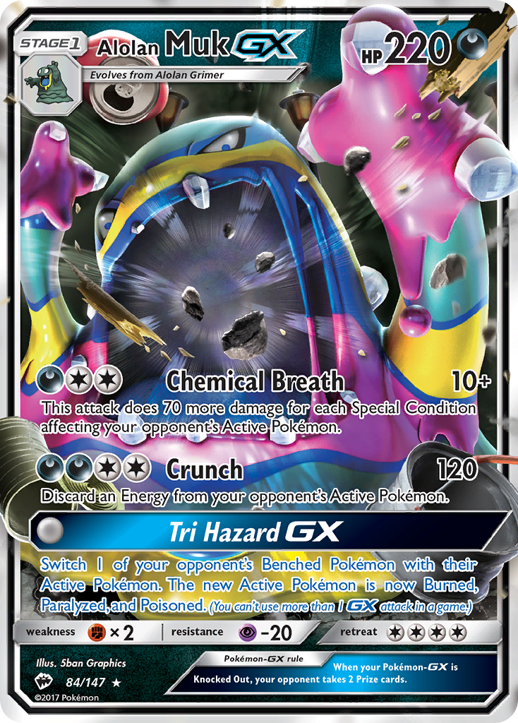 Alolan Muk GX (84/147) [Sun & Moon: Burning Shadows]