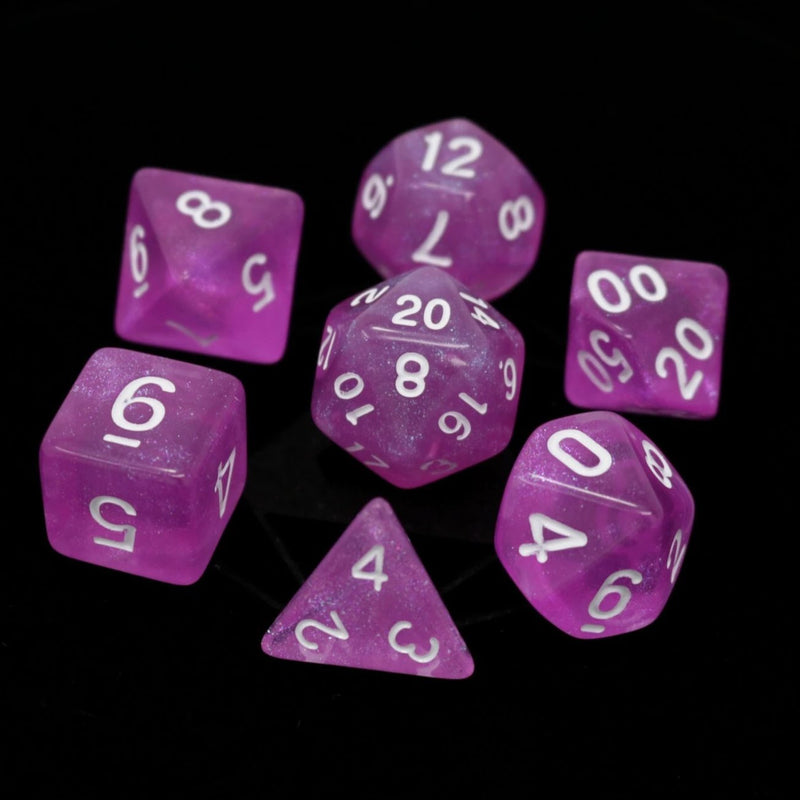 7 Piece RPG Set - Sakura with White