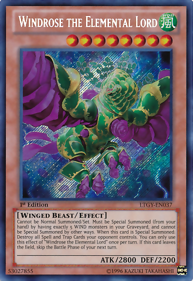 Windrose the Elemental Lord [LTGY-EN037] Secret Rare