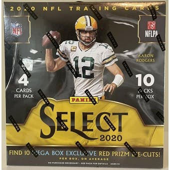2020 Panini Select Football Mega Box (Red Prizm Die-Cuts)