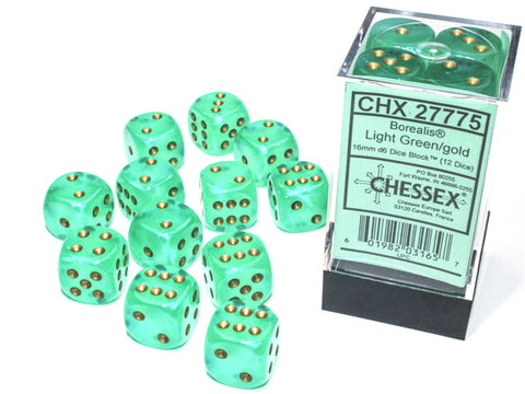 Borealis® 16mm d6 Light Green/gold Luminary