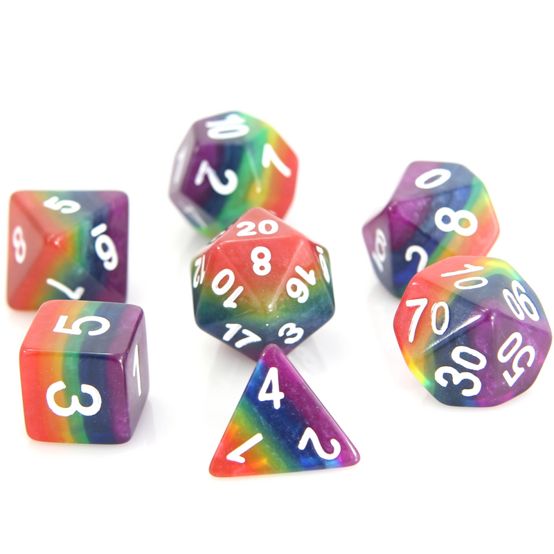 7 Piece RPG Set - Rainbow