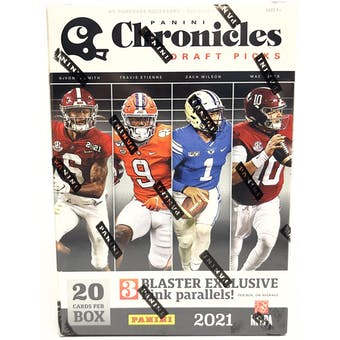 2021 Panini Chronicles Draft Picks Football 4-Pack Blaster Box