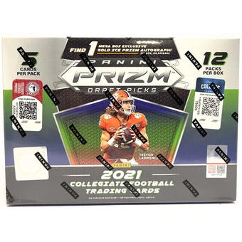 2021 Panini Prizm Draft Picks Football Mega Box (Gold Ice Prizms!)