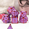 DAGGER OF VENOM: FAIRIE PURPLE RPG METAL DICE SET