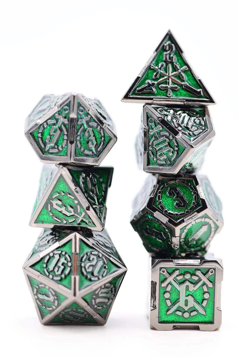 Enchanted Forest Sword RPG Metal Dice Set