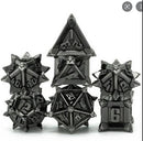 Ancient Silver Flail RPG Metal Dice Set