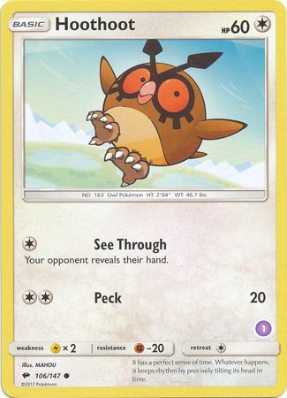 Hoothoot (106/147) (Deck Exclusive