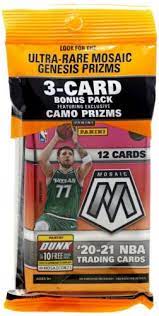 2020-21 Panini NBA Mosaic Basketball Cello 1 Pack