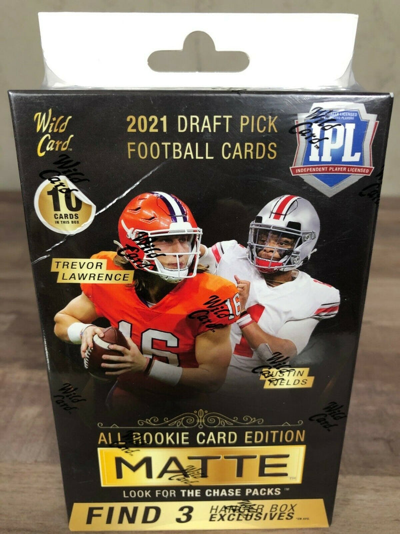 2021 Matte IPL Draft Picks Football Hanger Box - Black